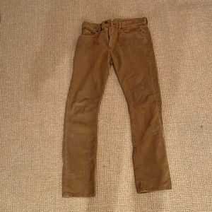 Brown corduroy pants